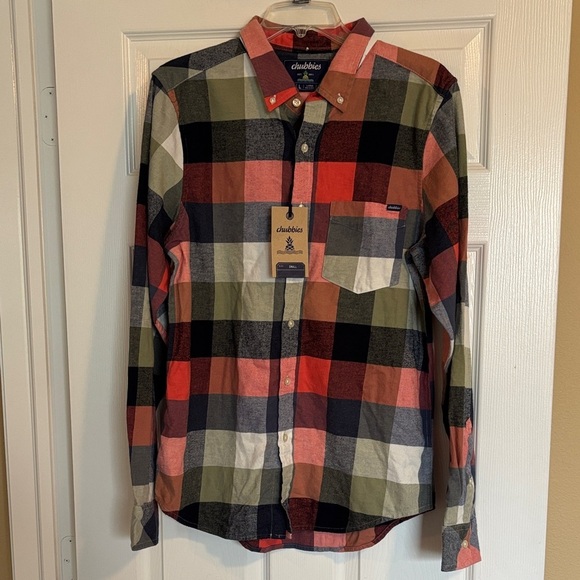 chubbies Other - Chubbies The IPlaid NWT men’s plaid long sleeve button down flannel shirt